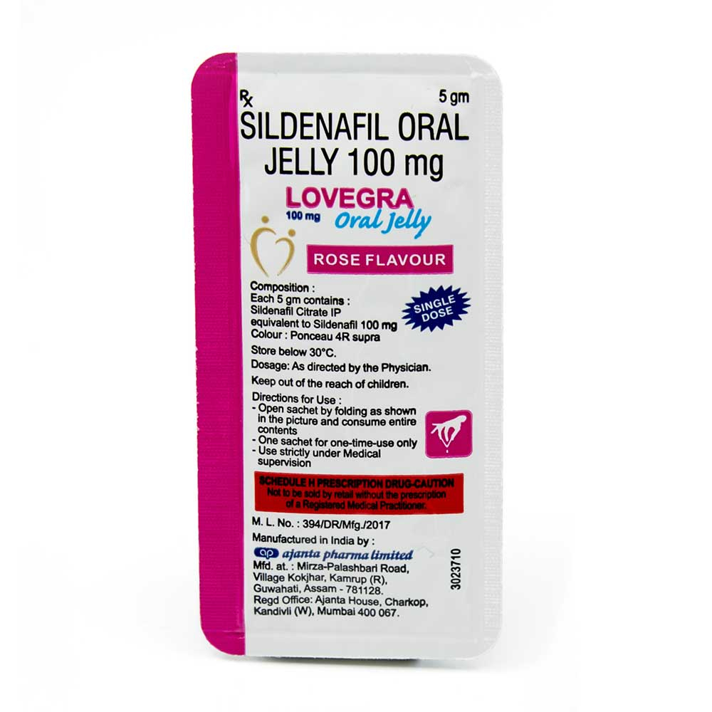 Lovegra Oral Jelly 100mg