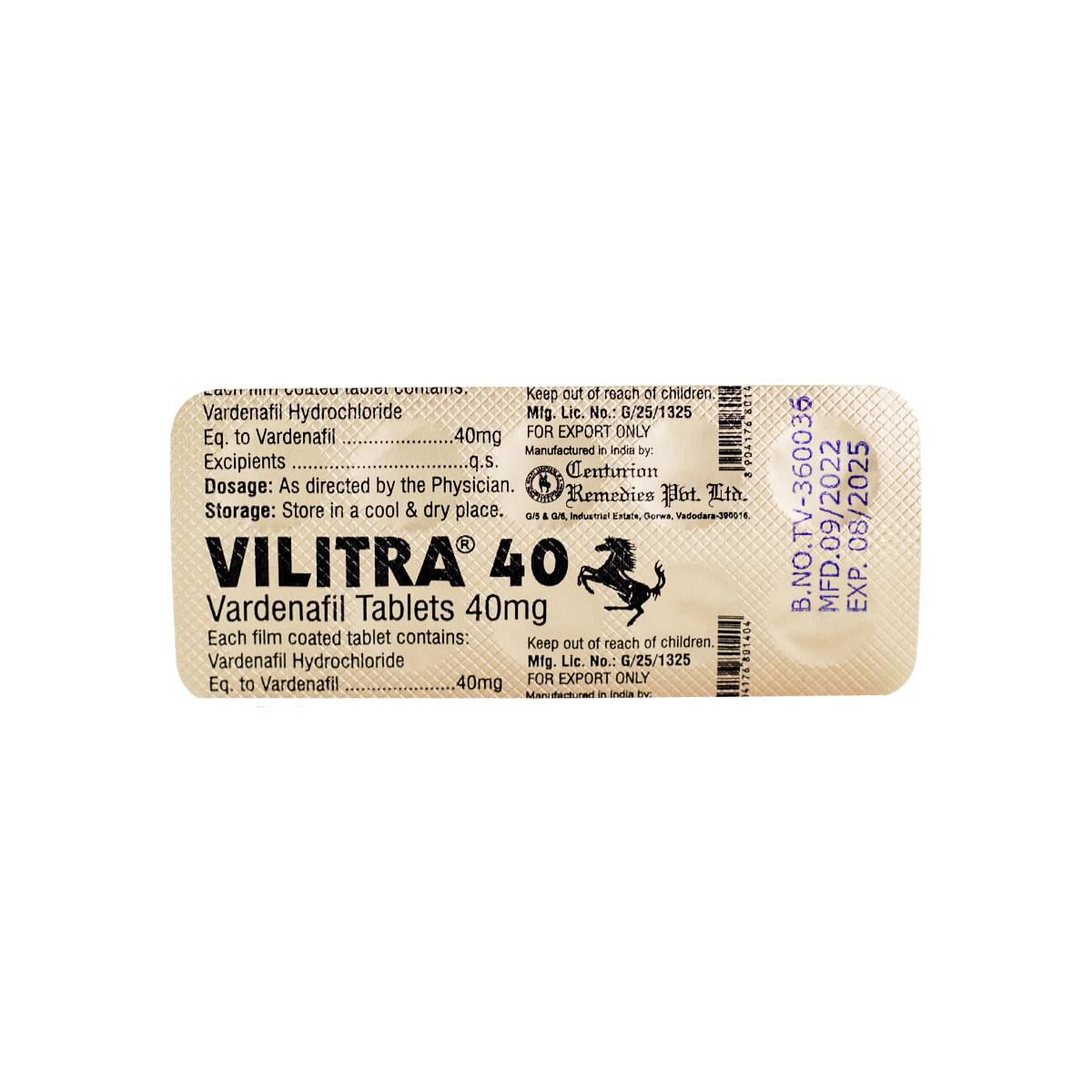 Vilitra 40mg