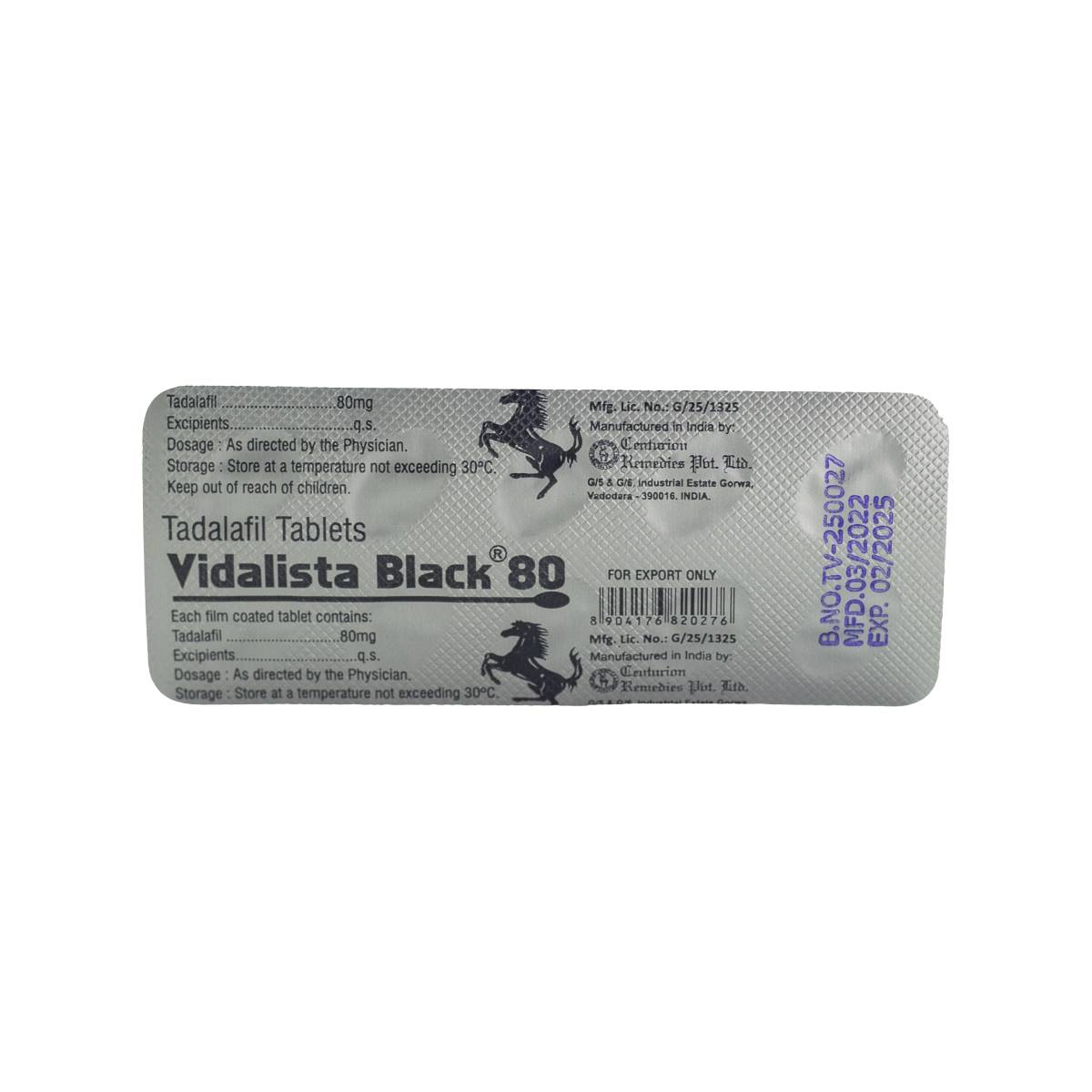 Vidalista schwarz 80mg